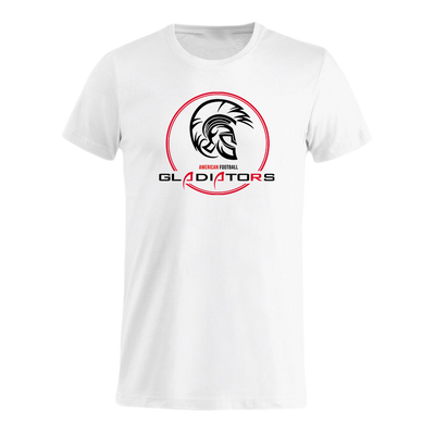 Kristiansand Gladiators White logo tee - Premium  from Reyrr Athletics - Shop now at Reyrr Athletics