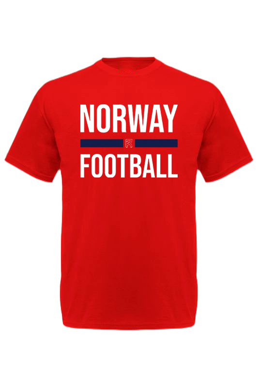 NORWAY FOOTBALL T-SHIRT RED - Premium  from Reyrr Athletics - Shop now at Reyrr Athletics